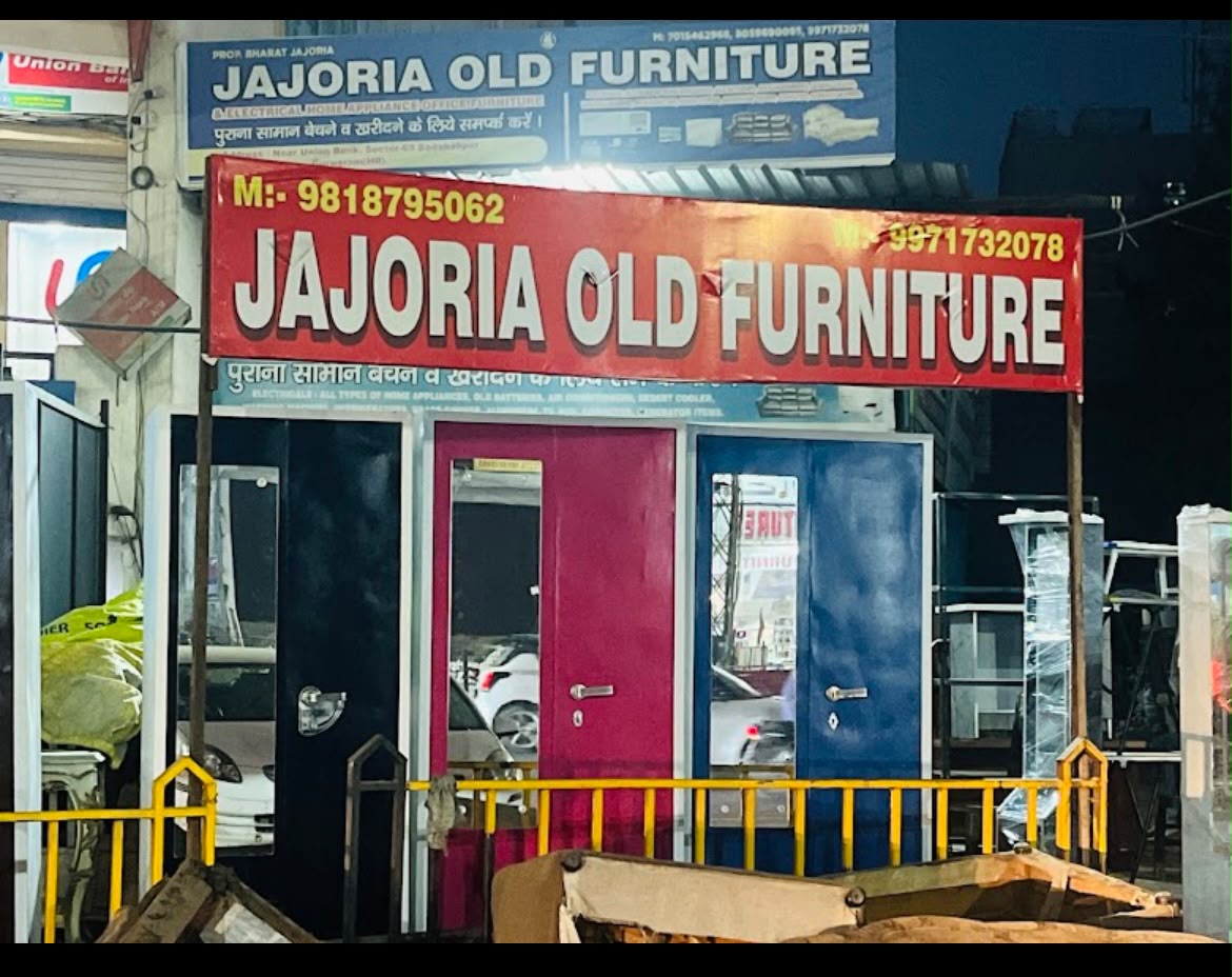Jajoria Old Furniture shopfront on Sohna Road, Badshahpur